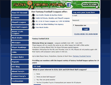 Tablet Screenshot of fuzzysfantasyfootball.com